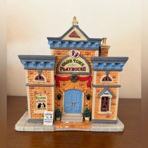 Lemax Old Town Playhouse with Light and Original Box